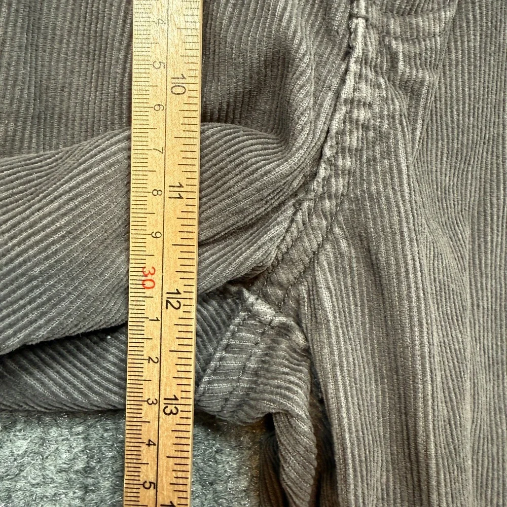 J.Crew Corduroy Pants Mens 32x32 Gray‎ Vintage Slim Straight Cotton Trousers